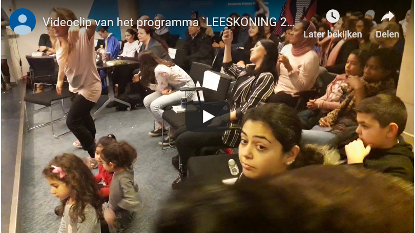 Videoclip van het programma `LEESKONING 2018` voor kinderen in Rotterdam